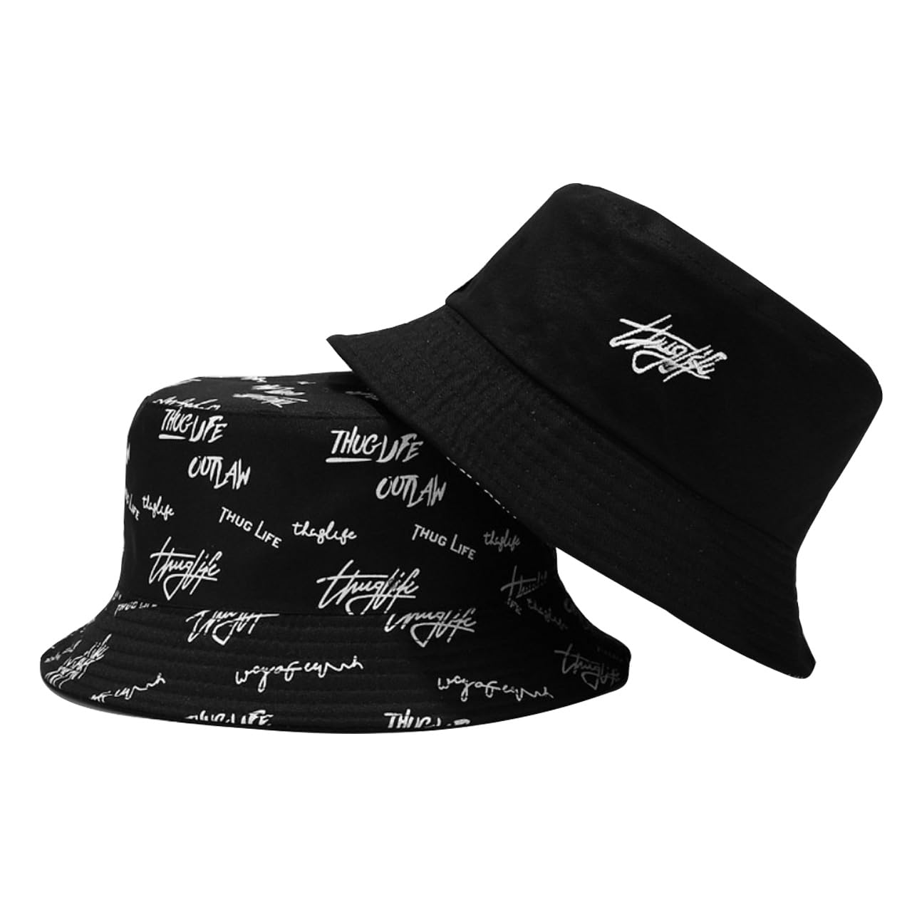 

Белый Клык Ведро Двустороннее для Мужчин и Шляпа CZ074, Поля, Стильная, Женская, (черный) чёрный