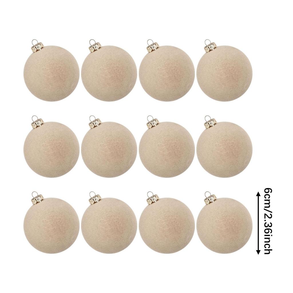 Christmas Ball Ornaments Velvet Plastic Shatterproof Baubles for Home Decoration Christmas Tree Accessories