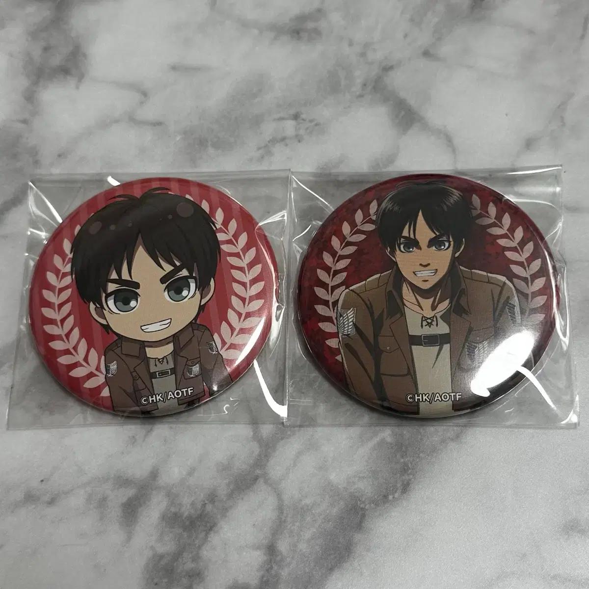 

Attack On Titan Coogemate Limited Edition Eren Yeager Can Badge Set Sell