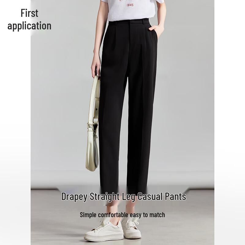 Women's High-Waisted Slim-Fit Harem Suit Pants