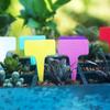 100PCS Waterproof Nursery Garden Plant Tags Moisture-proof Thickened T-type Tags Sunscreen Decorative Stake Tags Potted Plants