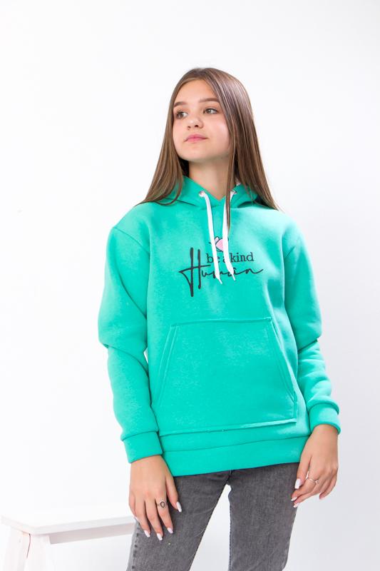 

Толстовка з капюшоном (Дівчата) Зима 6161-025-33-5 HC 122 середній бірюзового кольору