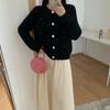 Heavy Industry Bead Knitted Cardigan Spring New Temperament Advanced Sense Loose Sweater Jacket Women