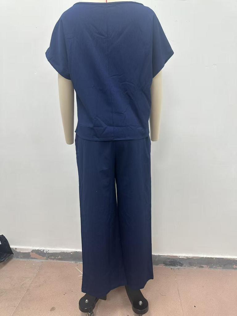 Women's 2026 Summer European & American Casual Linen Suit - Loose Drape Two-Piece Set