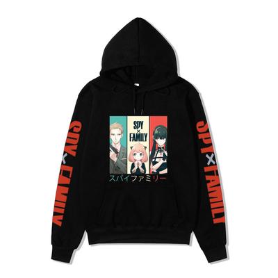 Spy X Family Anime Print Hoodie Thick Soft Fleece Warm Long Sleeve Hooded Sweatshirt Casual Loose Daily Wear Pullover Top