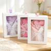 Knitted Heart Yarn Flower Bouquet Gift Box – Desktop Ornament for Friends