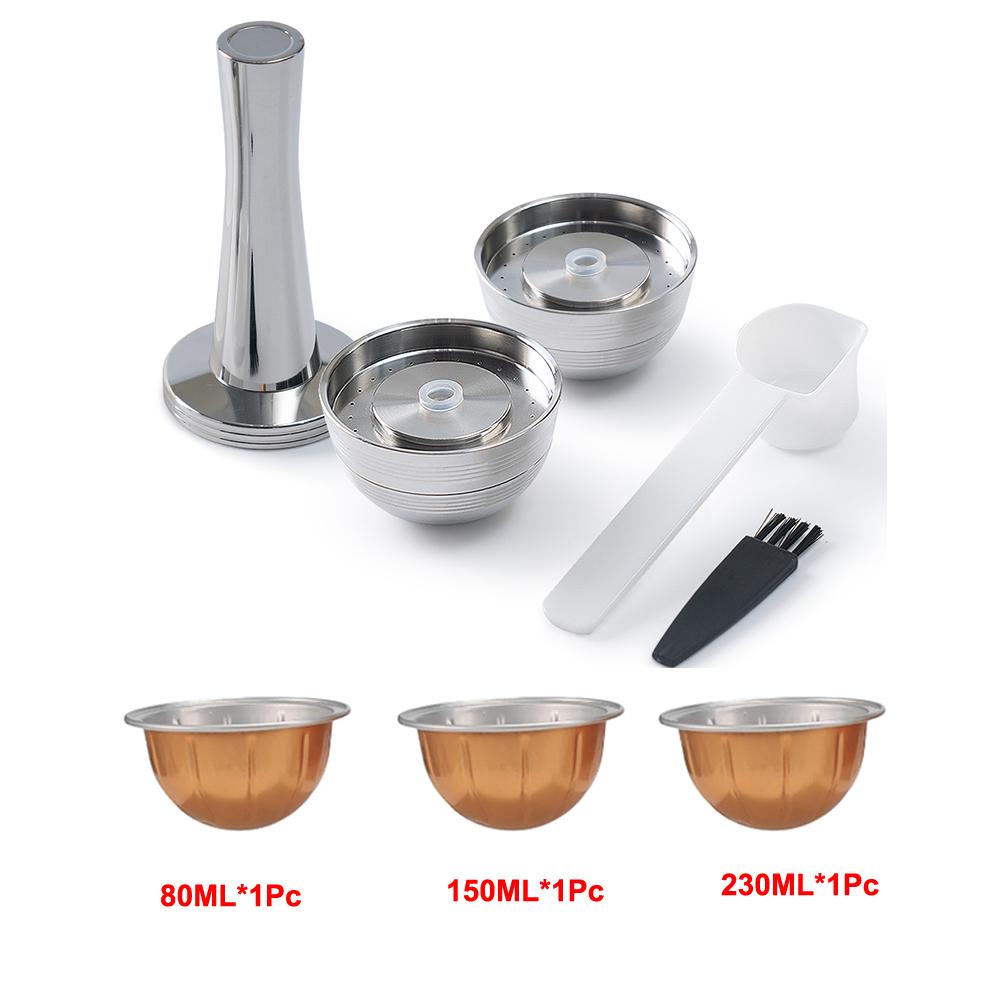 For Nespresso Vertuo POP Refillable Coffee Capsule Vertuoline Reusable Stainless Steel Capsule Filter with Original Pod