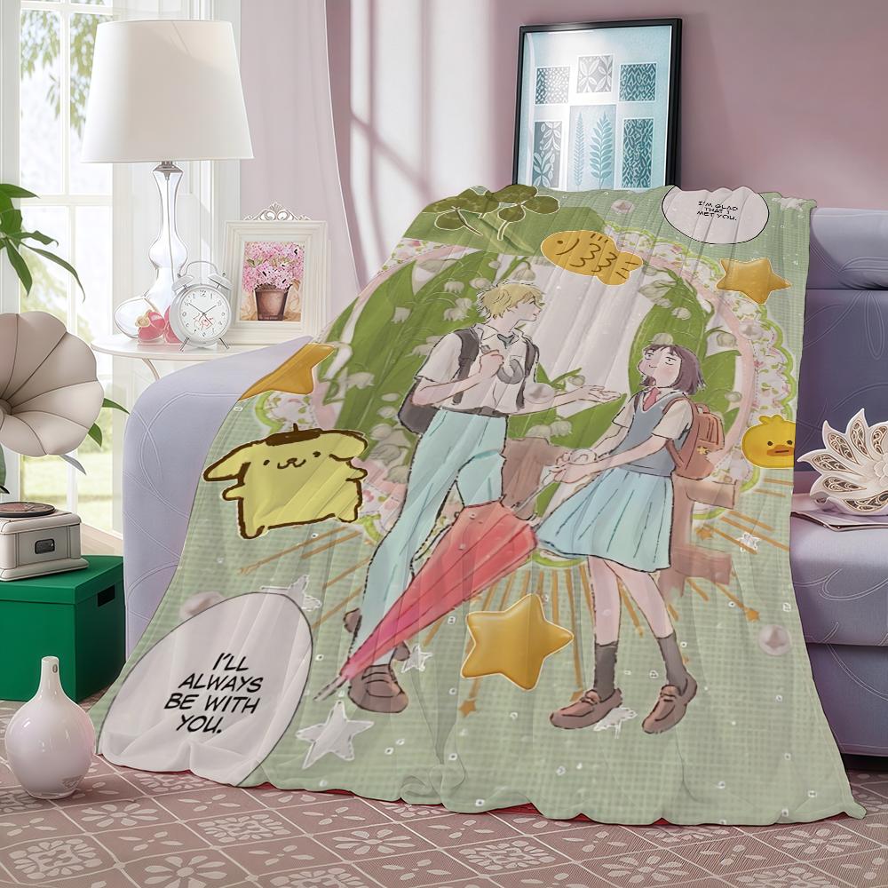 ANIME Skip and Loafer Blanket Warm And Soft Suitable For Bedroom Living Room Sofa Bed Office Travel Camping