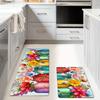 1Pcs Anti Fatigue Kitchen Rugs Spring Print Waterproof Non-Slip Thick Cushioned Kitchen Mat Heavy Duty Comfort Standing Mat for Kitchen
