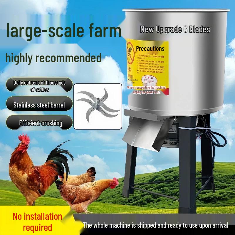 Chicken Feed Vegetable Chopper: Household & Small Commercial Use, Sweet Potato Vine Grass & Vegetable Cutter, Bucket Type.