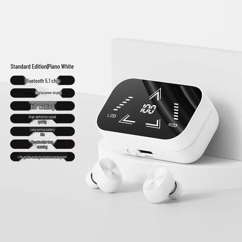 2026 Wireless Noise-Cancelling Bluetooth Earbuds: Premium Sound, Long Battery Life, Unisex In-Ear Design