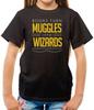 Giro Muggles Nell' Maghi Books - T-Shirt - Wizard - Movie - Potter
