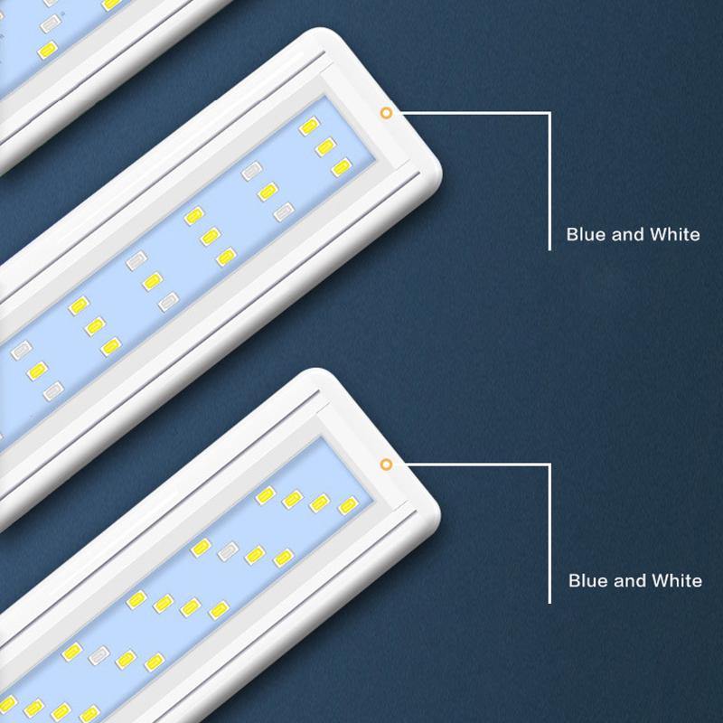 Super Slim Led Aquarium Light Lighting Plants Grow Light 28/38/48Cm Aquatic Plant Lighting Waterproof Clip-On Lamp For Fish Tank