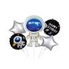 Starry Sky Birthday Party Set: Plates, Napkins, Cups & Cake Toppers