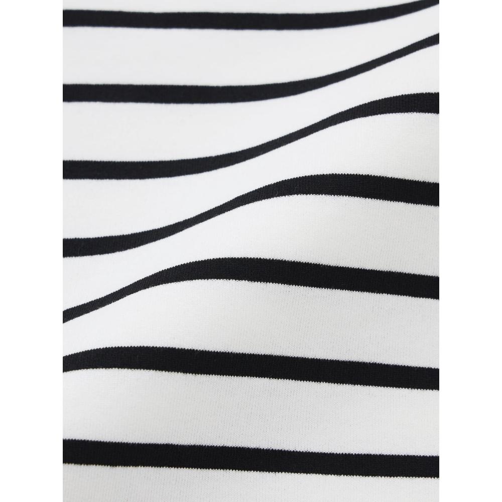 Gu By Uniqlo LighT SweaT Border Oversized T shirT  Long Sleeve 