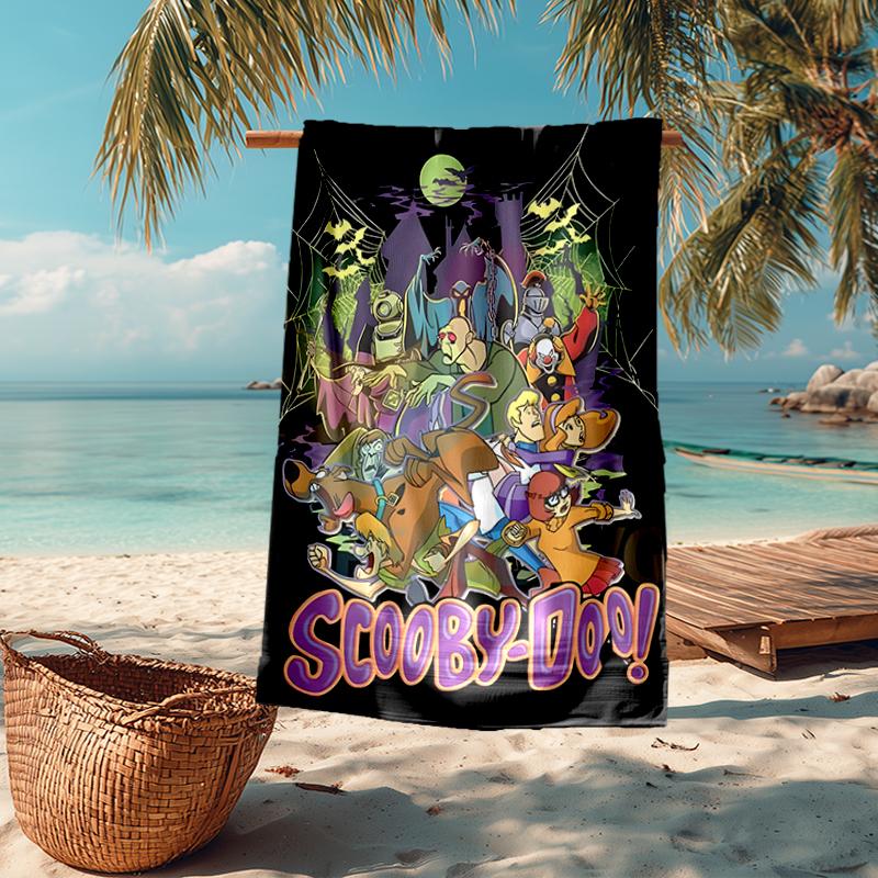 Ultra-Soft Beach Towel with Scooby-Doo Theme,Ideal for Pool - Camping, Diving - Perfect Travel Essential, Vibrant Beach Towel.