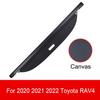 Car Trunk Cargo Cover for Toyota HIGHLANDER RAV4 2020 - 2024 2025 Retractable Rear Trunk Security Cover Shielding Shade Black