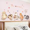 Cute Cat Stickers Set for DIY Decoration of Home, Living Room, Children's Bedroom