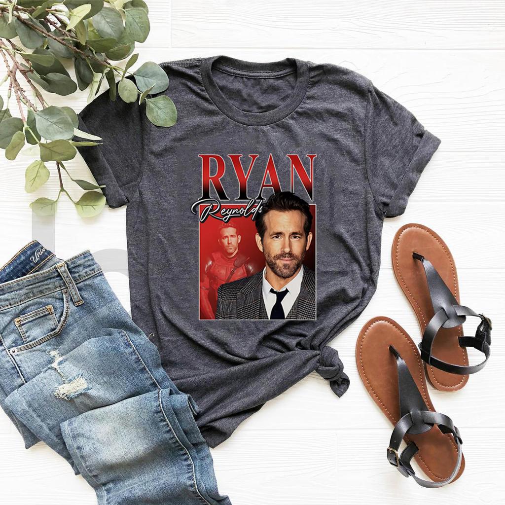 Ryan Reynolds Vintage 90s Tee Ryan Reynolds Tshirt Retro Movies Actor T Shirts Best Friends TShirt Short Sleeve Graphic Tees