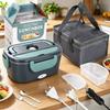 Edelstahlbehälter elektrische Brotdose tragbarer Speisenwärmer 1,5L/2 Mikrowellen-Bento-Lunchbox für Auto Büro Schule