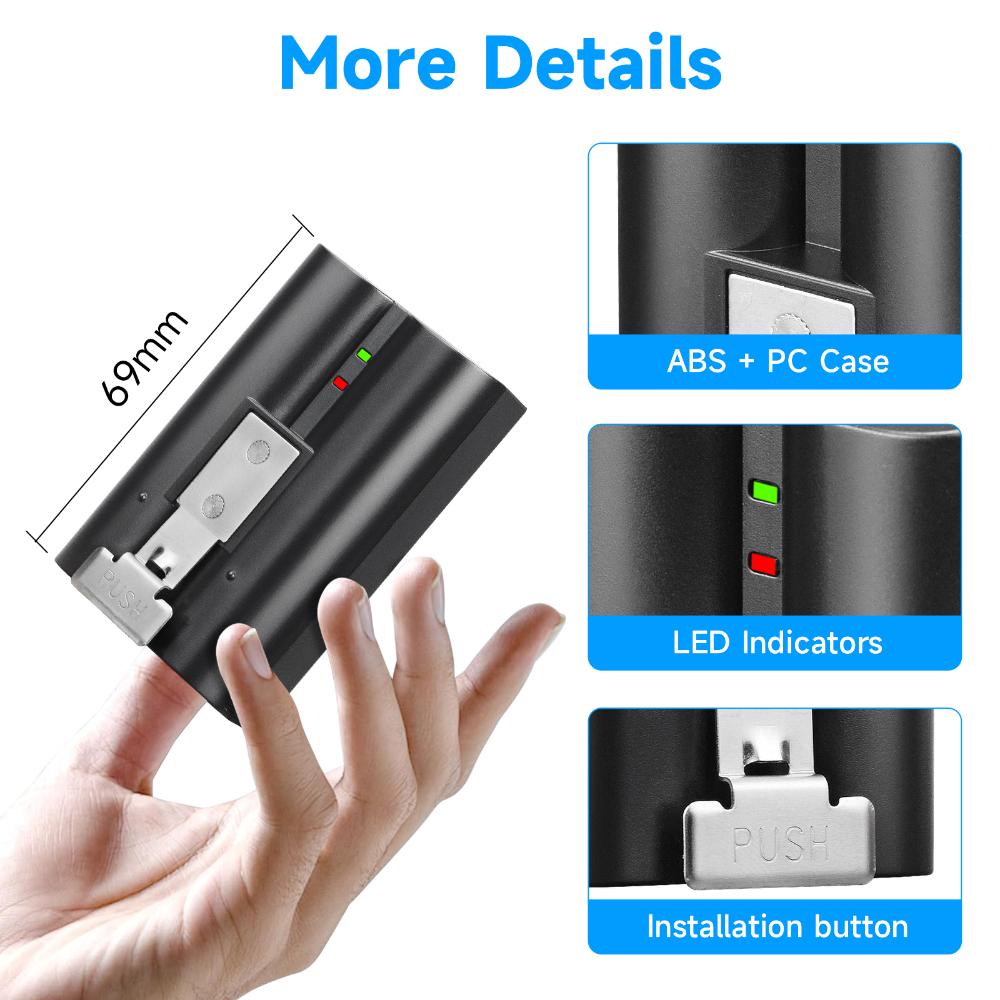 7000mAh High Capacity For Ring Video Doorbell V4 Battery 3.65V Li-ion Battery Compatible with Ring Video Doorbell 1/2/3/3 Plus