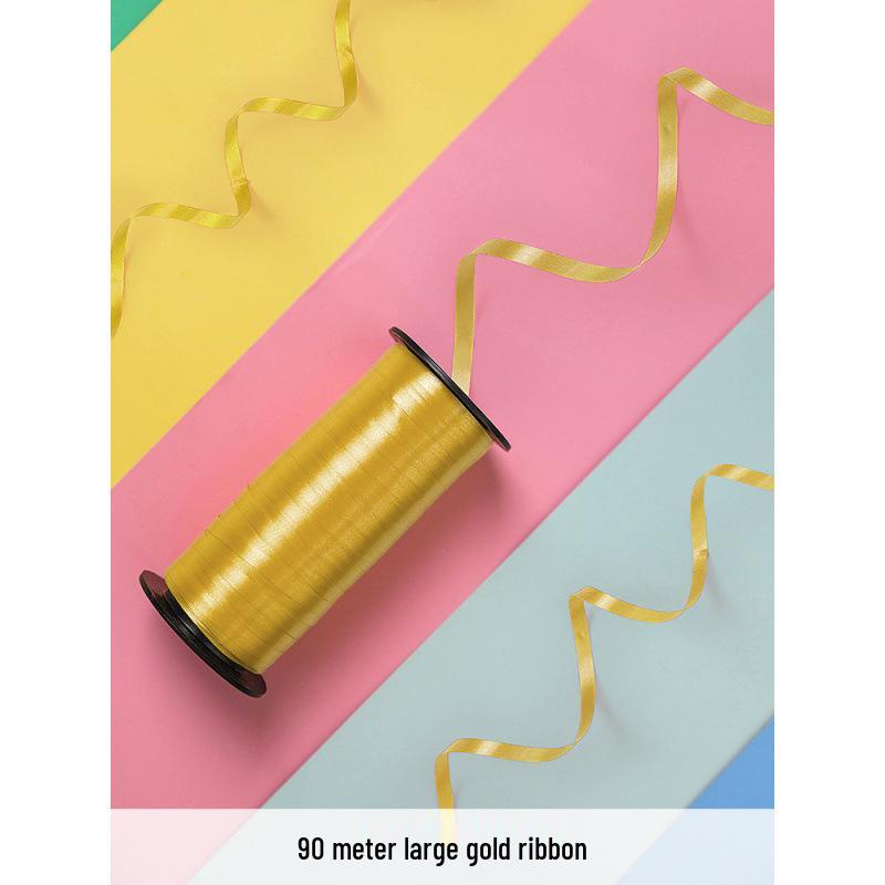 Balloon Ribbon Decoration for Helium Balloons - Party Supplies with Pull Flower Design for Weddings