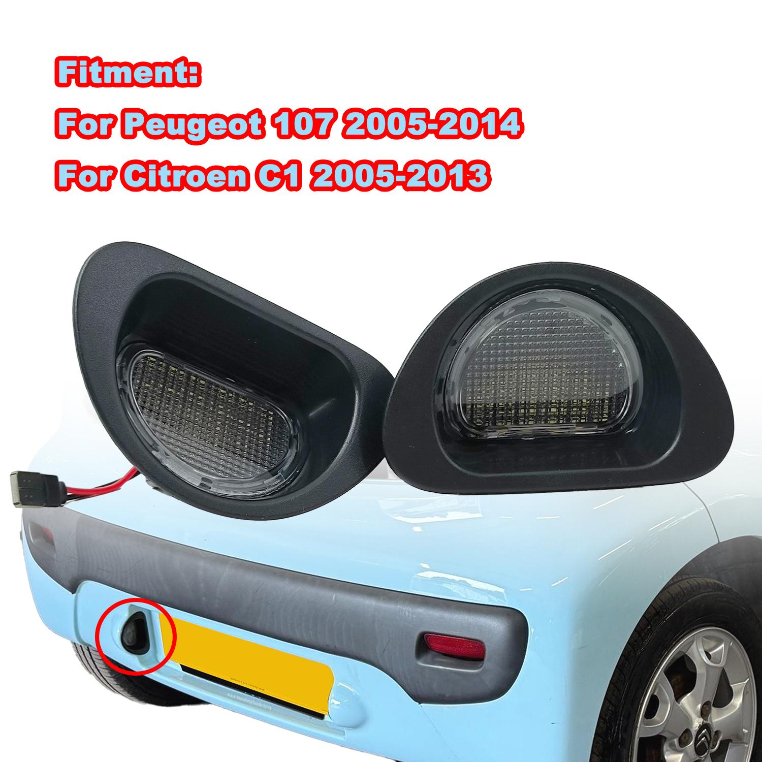 

Светодиодный фонарь номерного знака автомобиля, аксессуары для задней части автомобиля, сигнальный светильник для Citroen C1 MK I 2005-2013 Peugeot 107 2005-2014