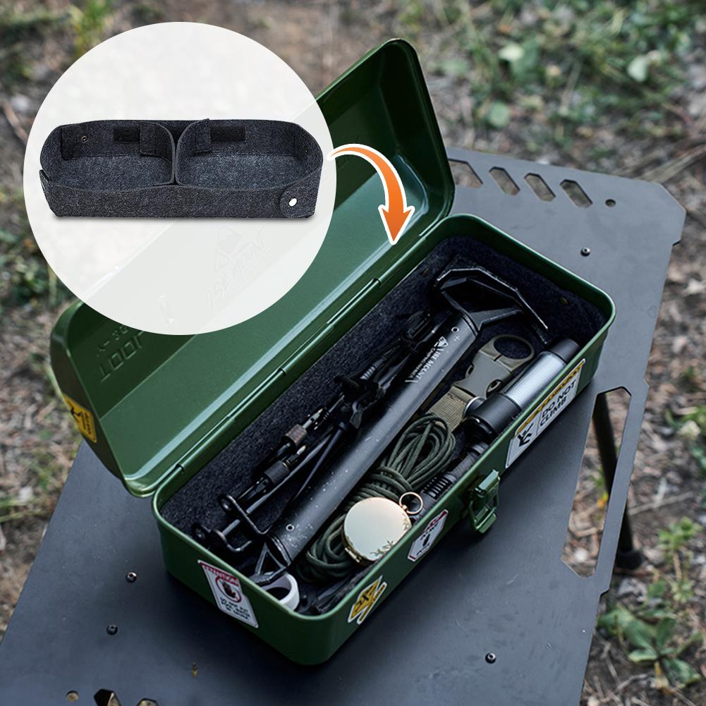 5-1PCS Partition Toolbox Liner Felt Toolbox Insert Organizer Anti-Slip Soft Felt Toolbox Inner Divider for Y350 Iron Tool Box