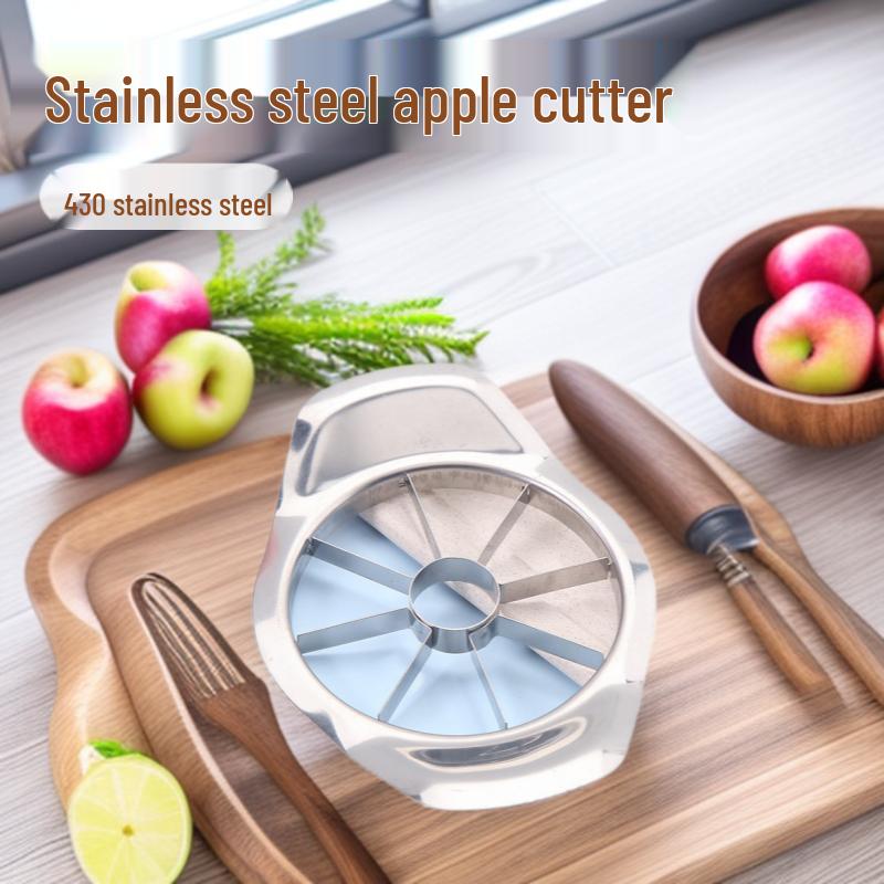 Stainless Steel Apple Cutter & Corer - Fruit Slicer & Divider for Kitchen белый
