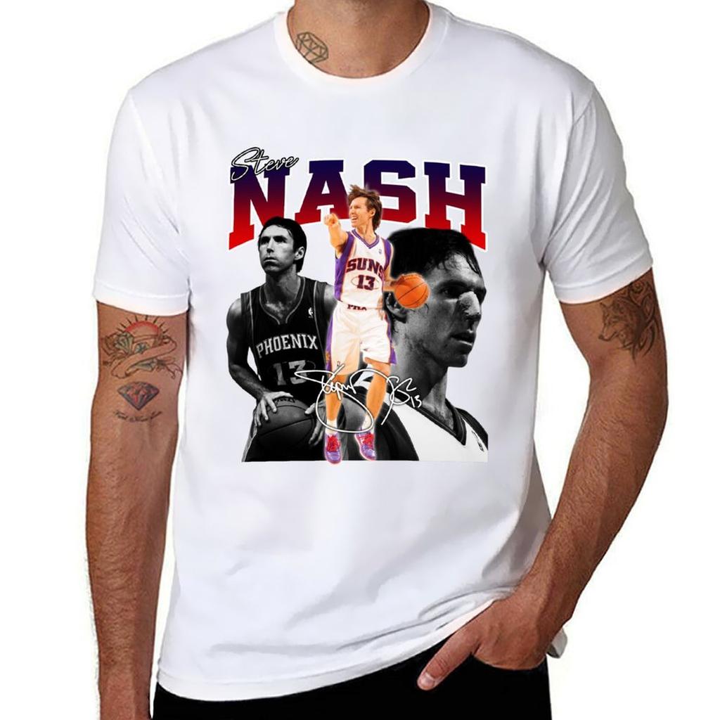 Steve Nash Phoenix Basketball Legend Mvp Signature Vintage Retro 80s 90s Bootleg Rap Style Tshirt