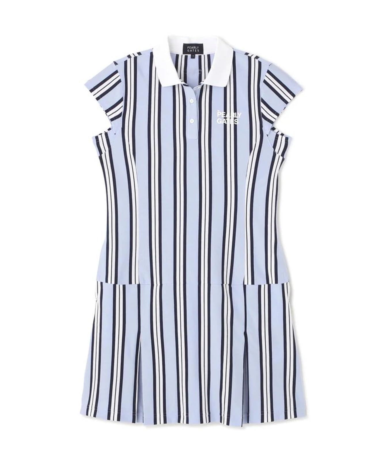 

Short Sleeve Dress Golf Blue x Navy 2 [Pearly Gates] Women s (Switched Border) / / 055-5124308 112_Light [L]