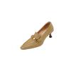 Fashion NEW Spring Women Shoes Pointed Toe Thin Heel Women Pumps Genuine Leather High Heel Retro Women's Stiletto Heels Zapatos De Mujer