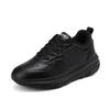 New leather women's shoes black waterproof and non-slip sports casual shoes spring and autumn shoes