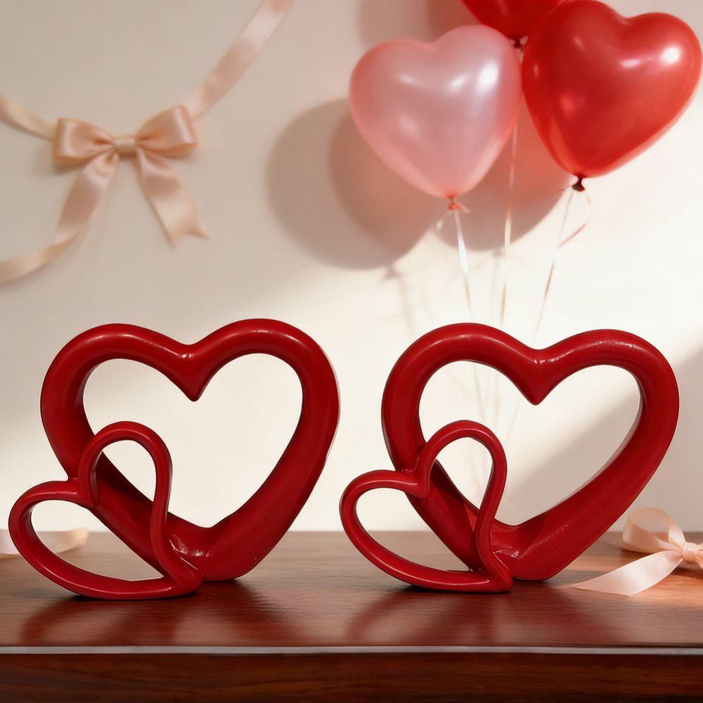 Decoration Valentine's Day Love Ornament Handicraft Heart Miniature Ornaments  Desk Decor