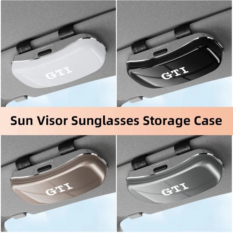 Car Glasses Box Shockproof Protective Sunglasses Storage Shell For VW GTI Polo Golf Passat Tiguan Arteon Touareg CC Taigo Caddy Zl0