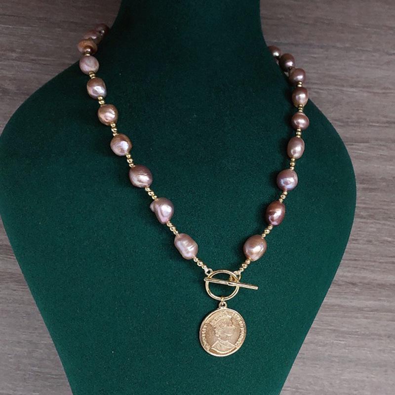 Exquisite Baroque Freshwater Pearl Necklace - Fashionable, Versatile, Light Luxury Clavicle Chain Design