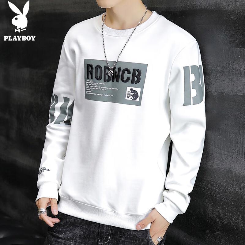 PLAYBOY Men's Casual Long-Sleeve Sweatshirt
