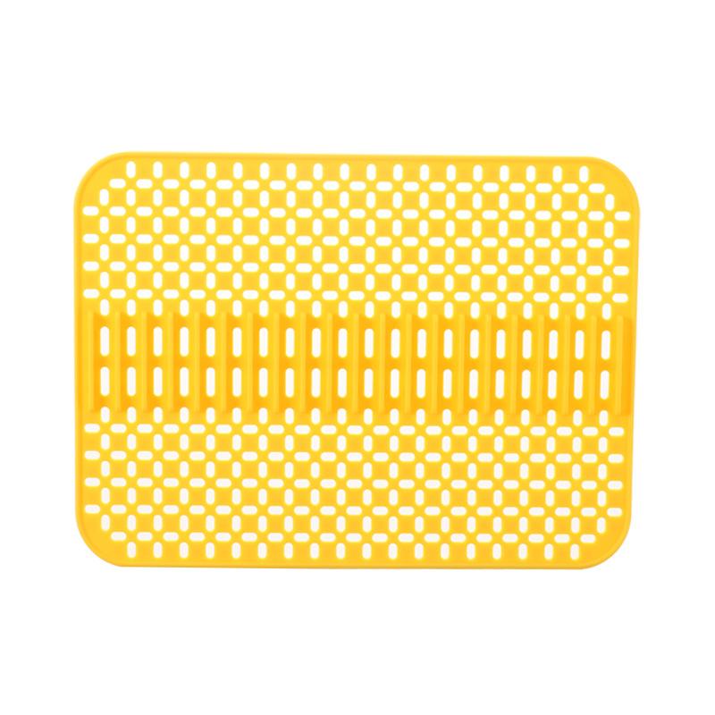 Hollow Silicone Non-slip Heat Insulation Mat Bar Kitchen Sink Protection Mat for Tea Set Tableware