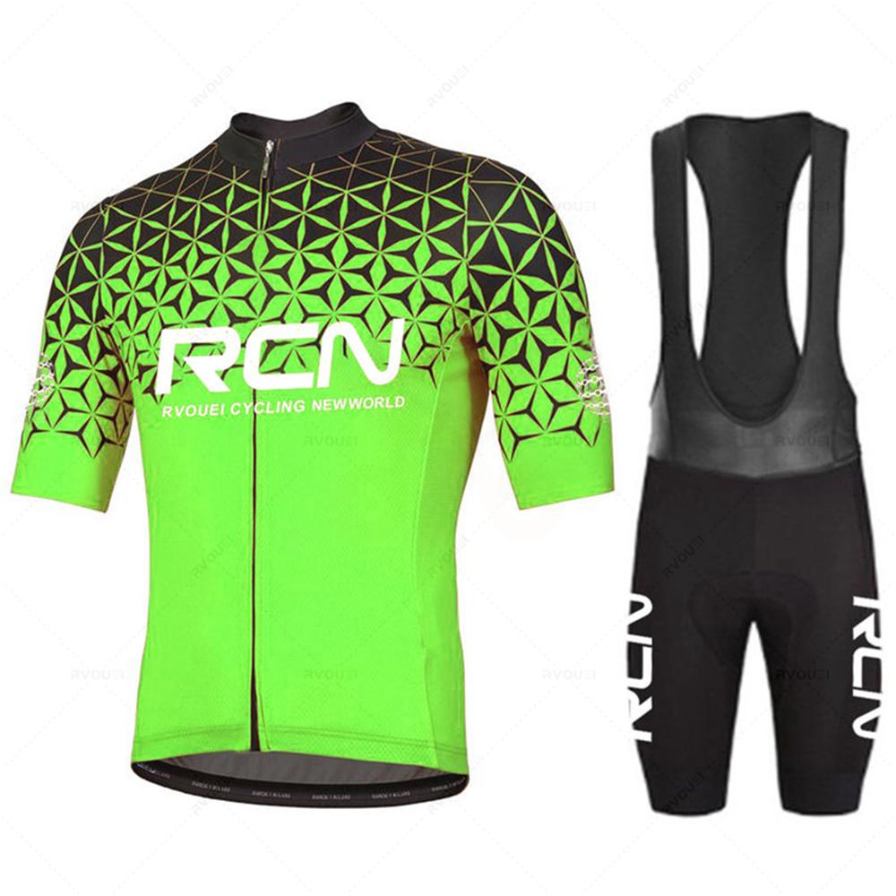 Nuova maglia da ciclismo estiva Rcn Pro Team da uomo tuta da abbigliamento per bicicletta da corsa tuta da mountain bike traspirante Mallot Ciclismo Hombre