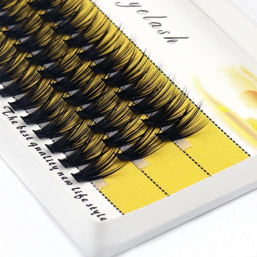 New 20D L Curl Eyelash Cluster Russia 3D Natural Individual False Eyelashes 1 Box/60 Bunches Mink Lashes Extension Makeup Tools