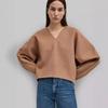 Nordic Tot Cashmere Women's V-Neck Pullover Sweater - Stylish, Easy-to-Match Long Sleeve for Autumn and Winter