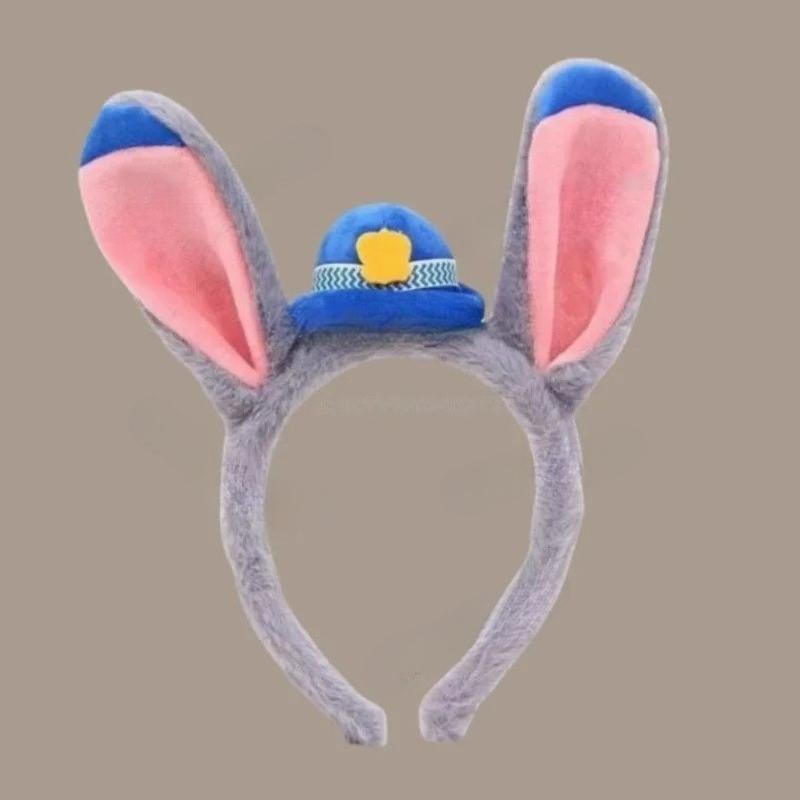 Disneys Zootopia Nick Judy Headbands Cartoon Rabbit Ear Headbands Cute Girls Cosplay Party Headwear Childrens Birthday Hair Accessories