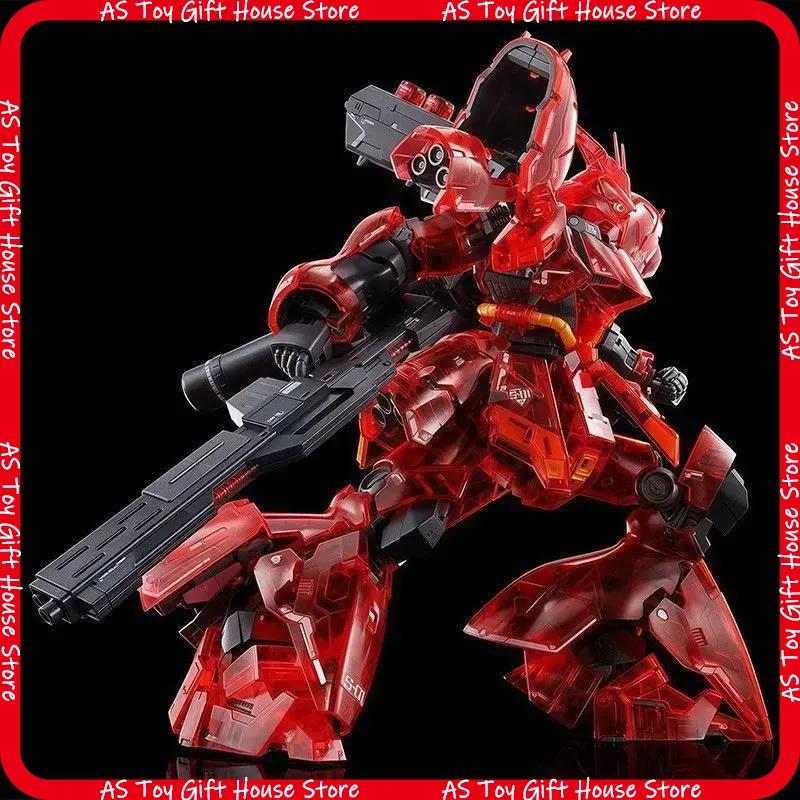 Rg 144 Cleab Color Sazabi Colorful Transparent Mech Assembly Model Kit Action Figures Desktop Decoration Doll Puzzle Toys