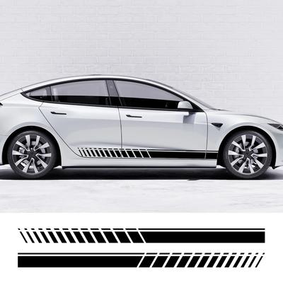 For Tesla Model 3 Car Door Side Stickers Waterproof Vinyl Film Auto Decoration PVC Decals Auto Styling Exterior Car Accessories