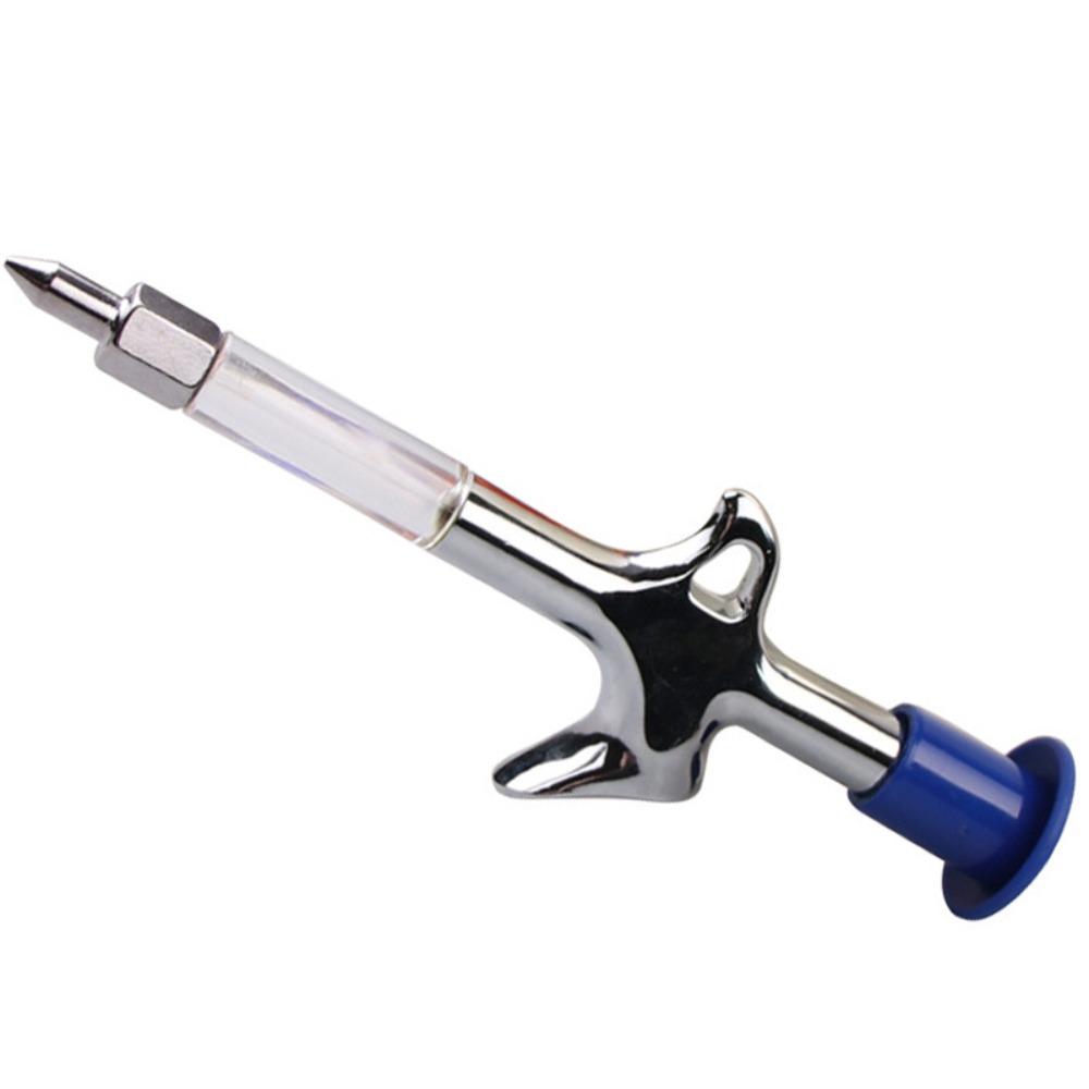 

Aluminum Alloy+Plastic Oiling Tool Silver Blue Oiling Mini Nozzle Portable Chain Injector MTB