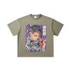 260 GSM Double Yarn 32 Count 100% Cotton Jujutsu Kaisen V53 Yuta Print Unisex Heavy Cotton T Shirt