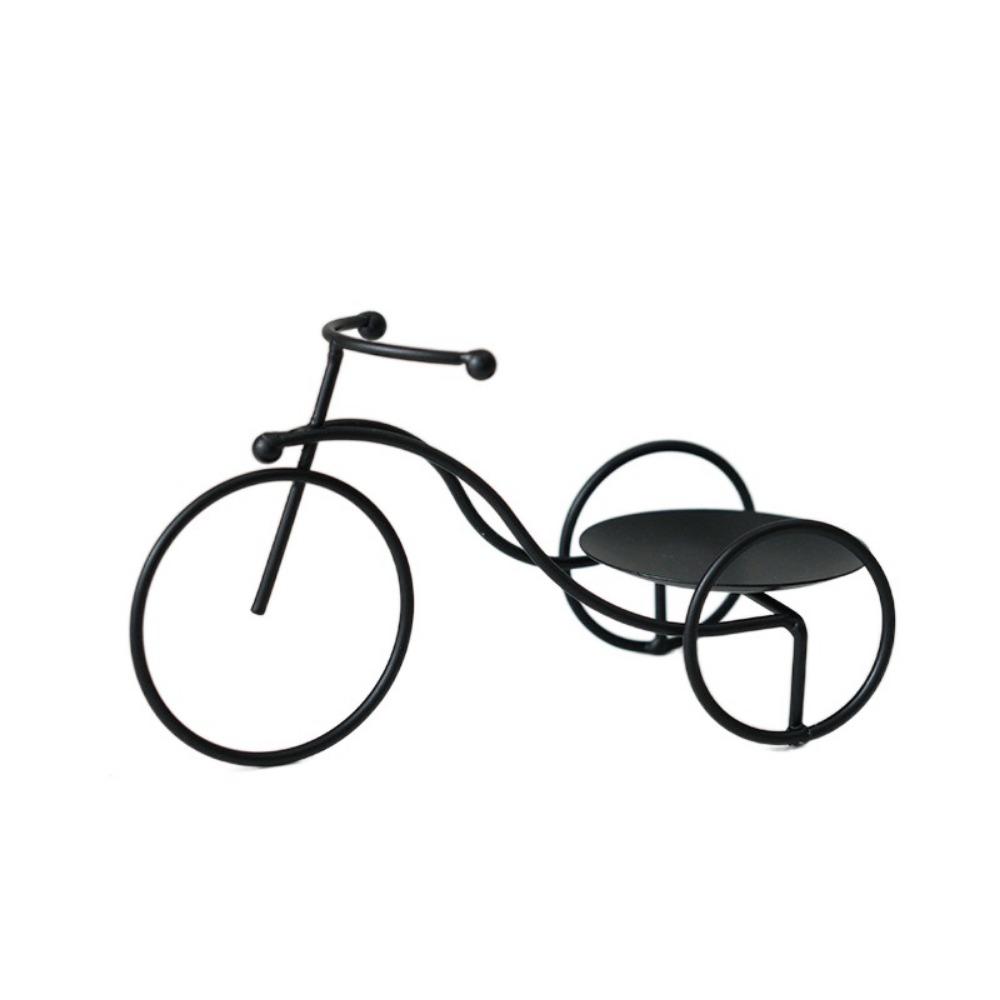 Handmade Tricycle Display Holder Stable Iron Candlestick Stand  Living Room