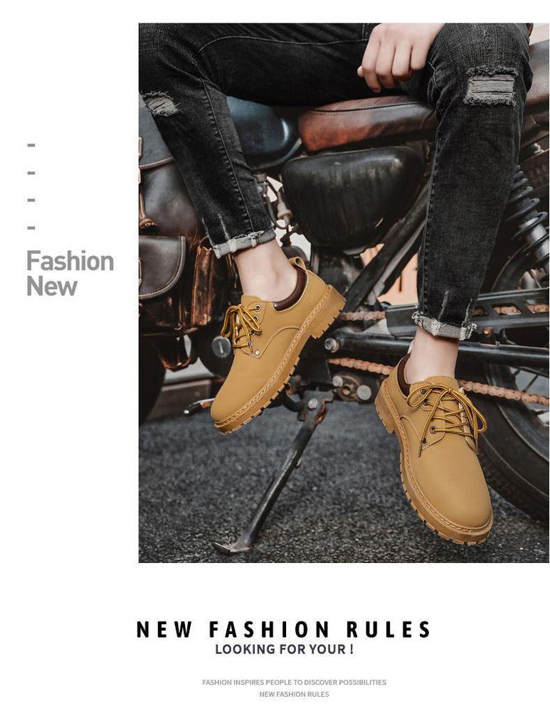 Men's 2025 Spring/Summer Non-slip Waterproof Hiking & Work Shoes, Wear-resistant & Versatile Casual Sneakers