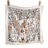 [Flower dill fireworks pattern] Spring new mulberry silk square scarf simple fashion light luxury heavy women's 16 silk scarf