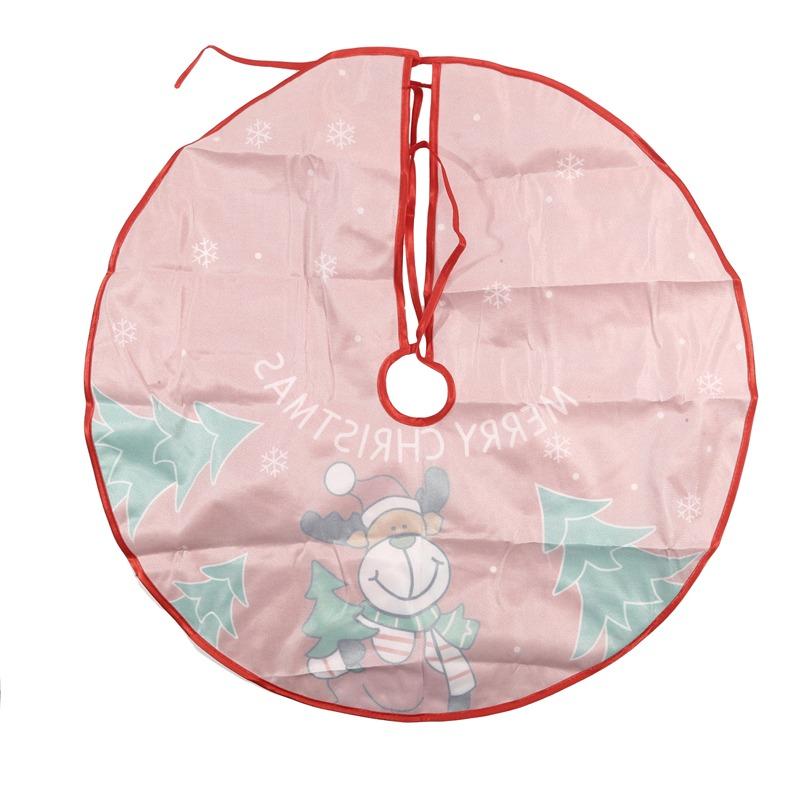 Christmas Tree Skirt Plush Snowflake Santa Claus Carpet Mat Christmas Tree Decoration Ornament Home Xmas New Year Decorations